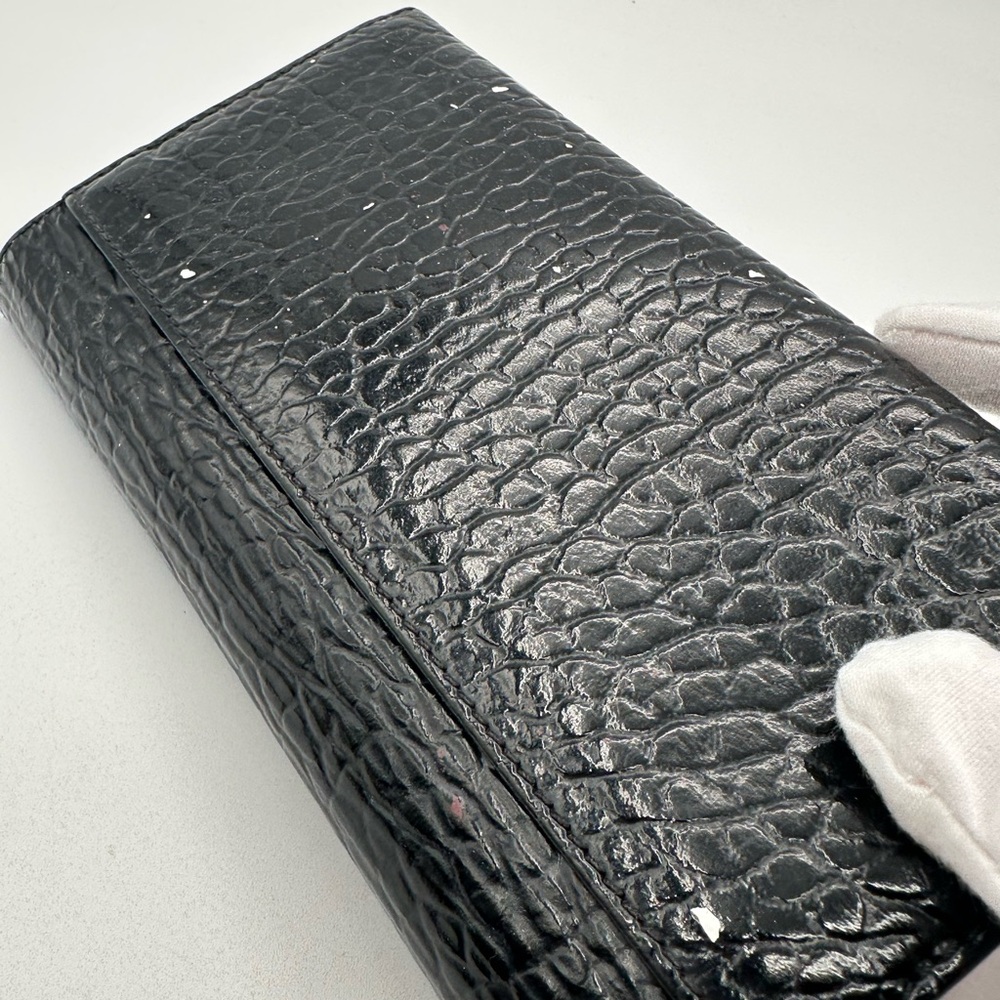 Burberry Patent Embossed Leather Wallet - Picture 7 of 15